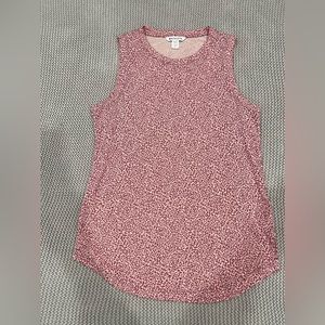 LIKE NEW Athleta Leopard Print Pink Tank Top